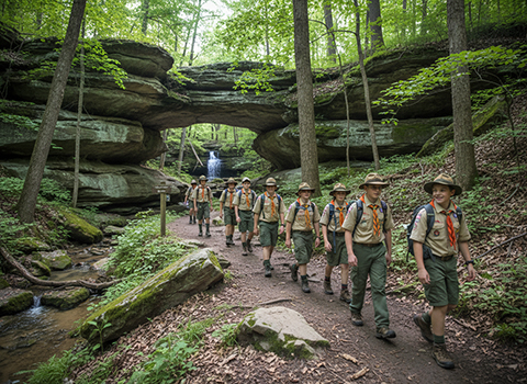 Rock Bridge Memorial State Park Trail